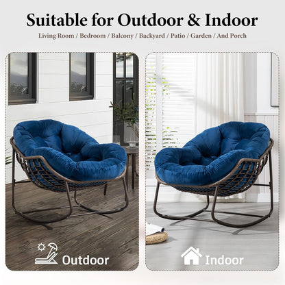 Find Your Comfort Zone. Our Woven Egg Chair features a luxuriously soft, oversized cushion. It's your perfect retreat for indoor lounging and outdoor sunny escapes.