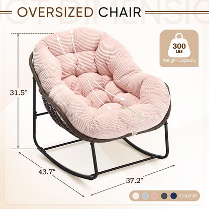 Find Your Comfort Zone. Our Woven Egg Chair features a luxuriously soft, oversized cushion. It's your perfect retreat for indoor lounging and outdoor sunny escapes.