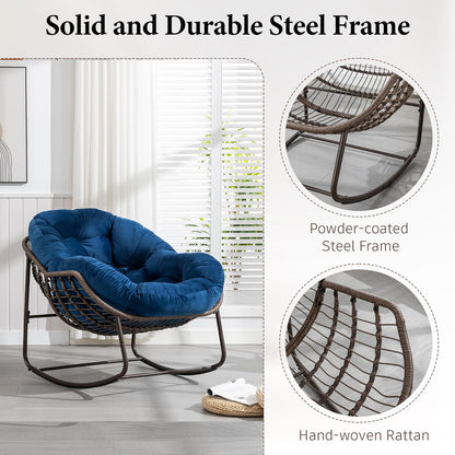 Find Your Comfort Zone. Our Woven Egg Chair features a luxuriously soft, oversized cushion. It's your perfect retreat for indoor lounging and outdoor sunny escapes.