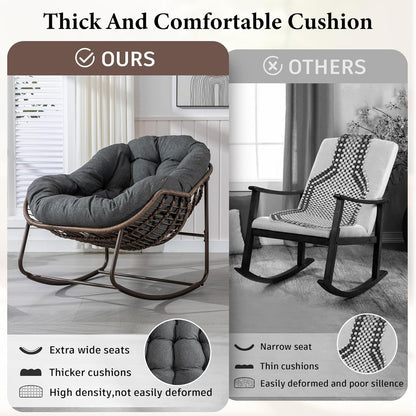 Find Your Comfort Zone. Our Woven Egg Chair features a luxuriously soft, oversized cushion. It's your perfect retreat for indoor lounging and outdoor sunny escapes.