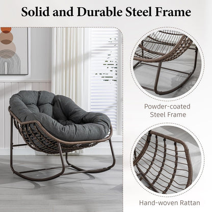 Find Your Comfort Zone. Our Woven Egg Chair features a luxuriously soft, oversized cushion. It's your perfect retreat for indoor lounging and outdoor sunny escapes.