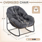 Find Your Comfort Zone. Our Woven Egg Chair features a luxuriously soft, oversized cushion. It's your perfect retreat for indoor lounging and outdoor sunny escapes.