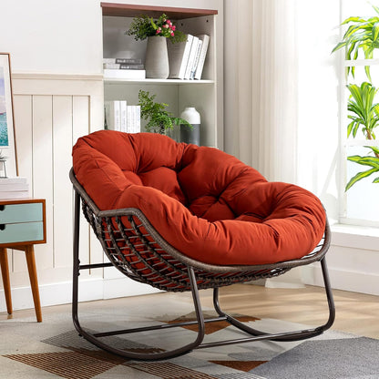 Find Your Comfort Zone. Our Woven Egg Chair features a luxuriously soft, oversized cushion. It's your perfect retreat for indoor lounging and outdoor sunny escapes.
