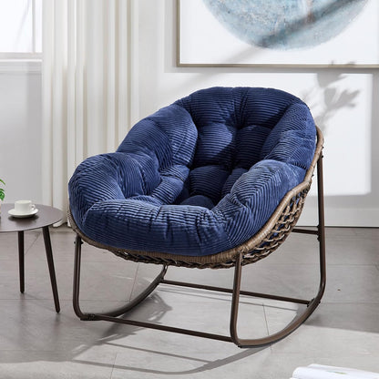 Find Your Comfort Zone. Our Woven Egg Chair features a luxuriously soft, oversized cushion. It's your perfect retreat for indoor lounging and outdoor sunny escapes.